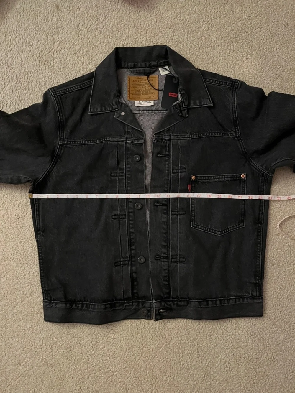 Levi's Type 1 Denim Trucker Jacket Black Men's Medium